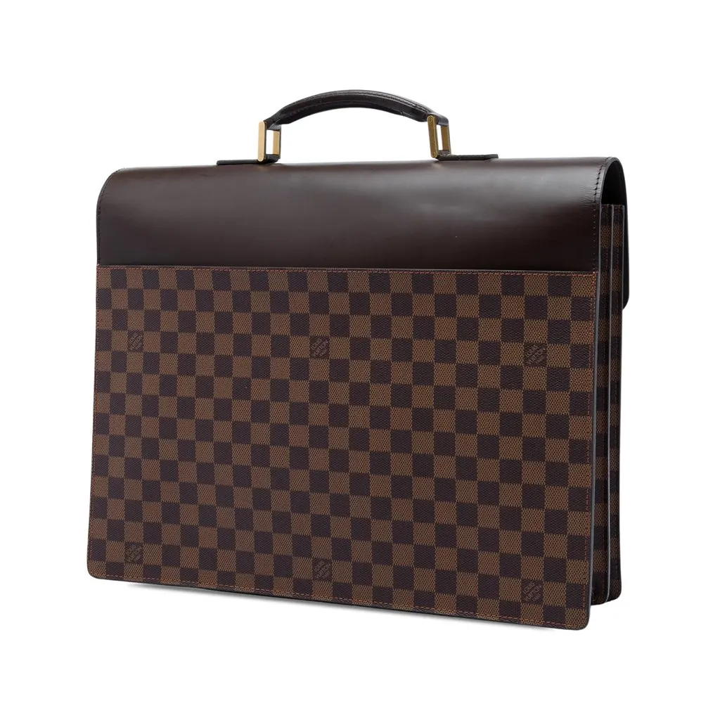 Louis Vuitton Damier Ebene Altona GM Brown Canvas Good - Back View