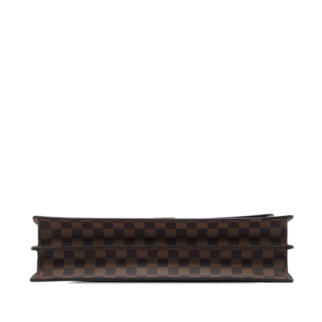 Louis Vuitton Damier Ebene Altona GM Brown Canvas Good - Inside View