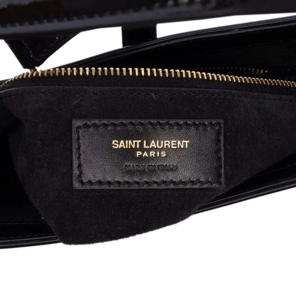 Saint Laurent Mini Patent Le 5 a 7 Black Leather Very good - Box View