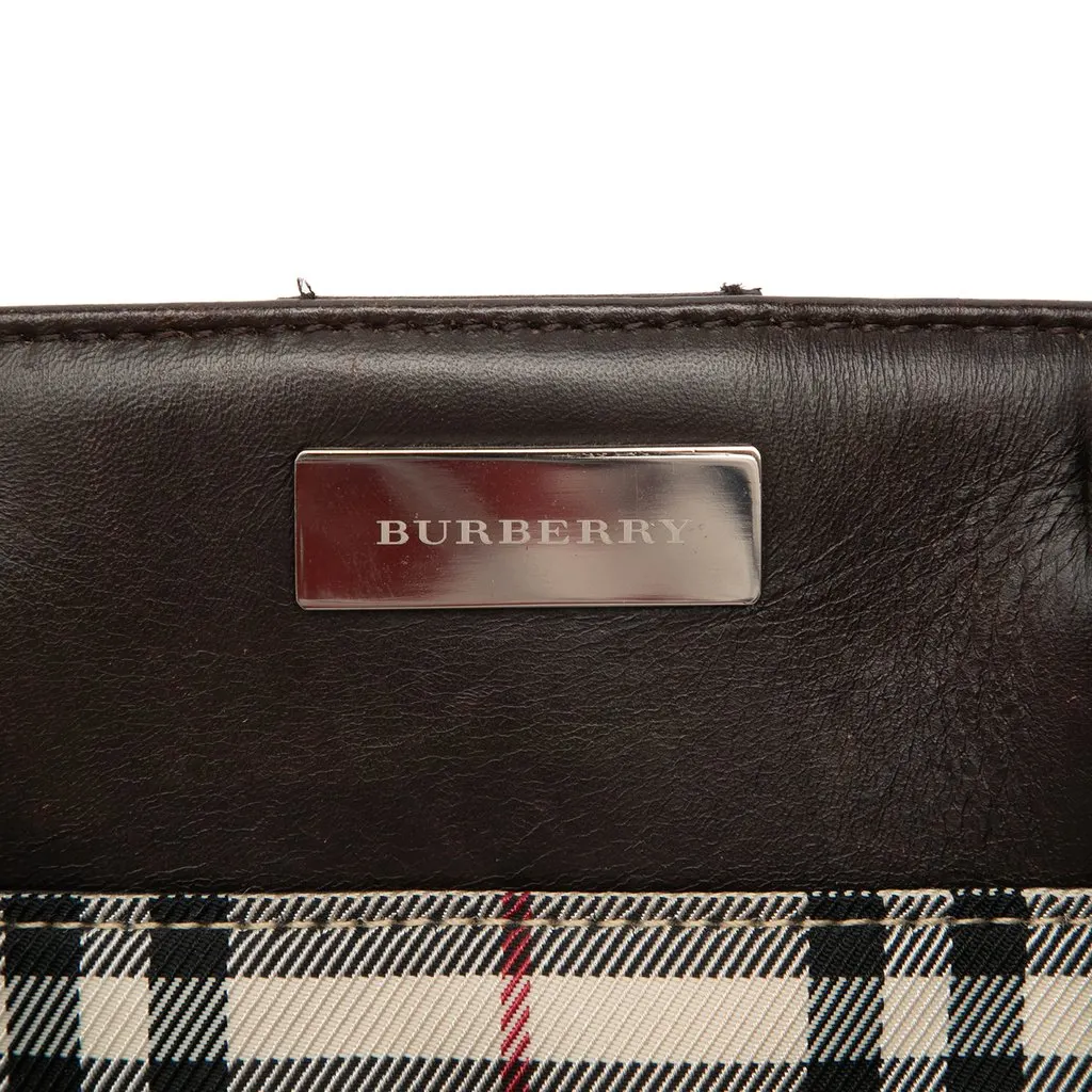 Burberry House Check Canvas Tote Beige Very good - Box View