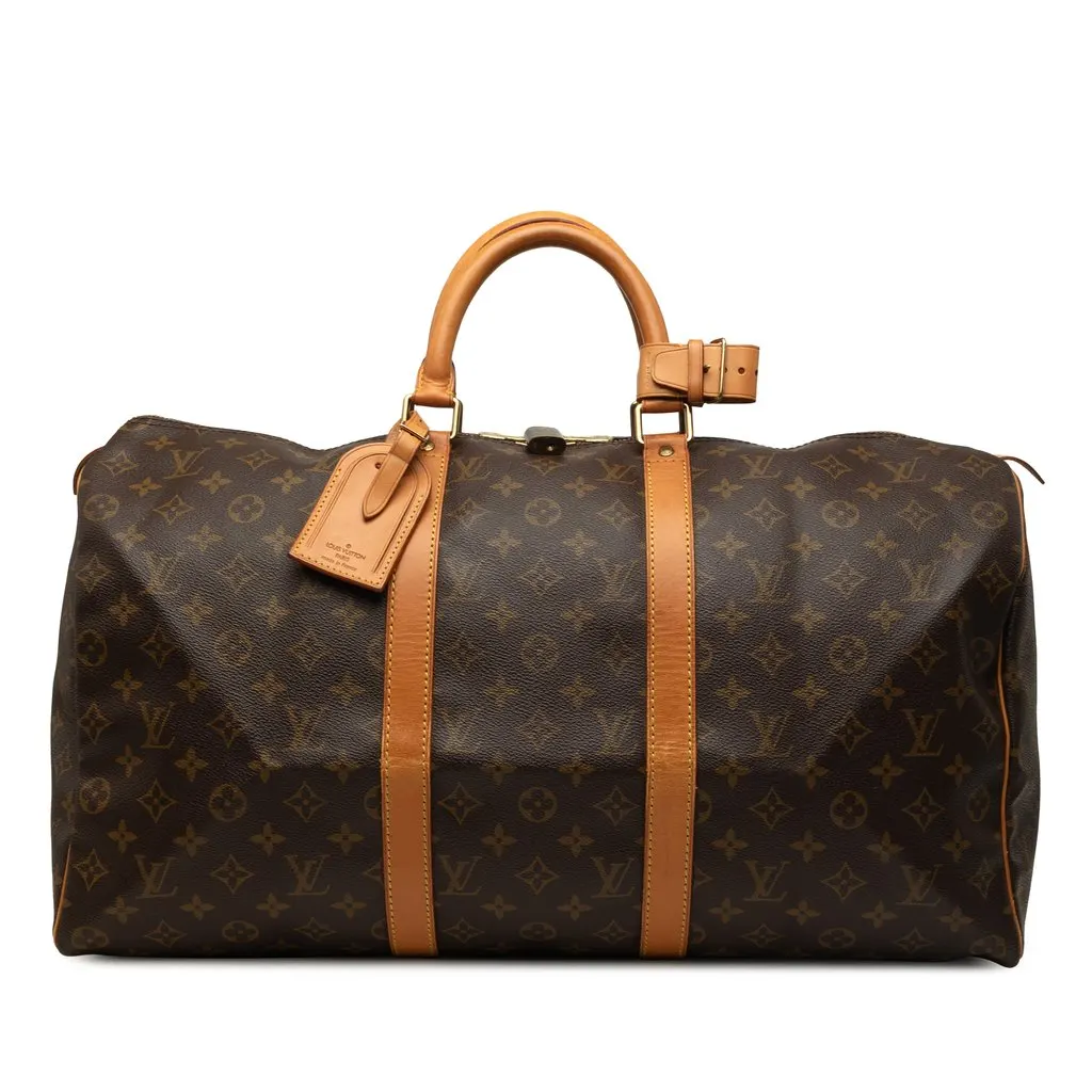 Louis Vuitton Monogram Keepall 50 Brown Very good - Front View