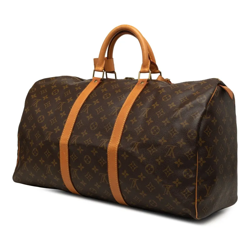 Louis Vuitton Monogram Keepall 50 Brown Very good - Back View