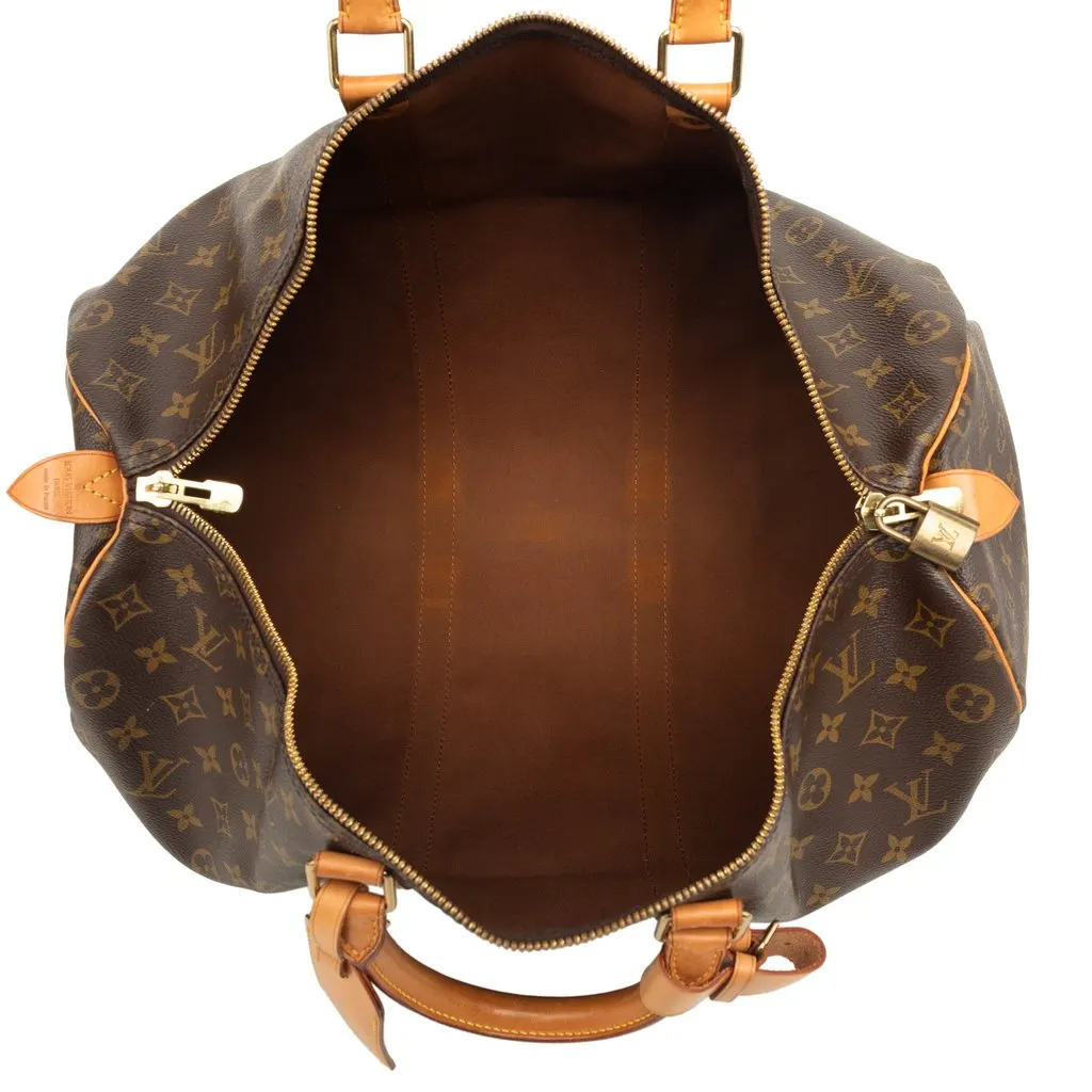Louis Vuitton Monogram Keepall 50 Brown Very good - Model View