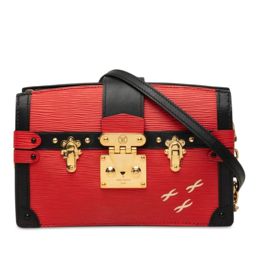 Louis Vuitton Epi Trunk Clutch Red Leather Very good - Front View