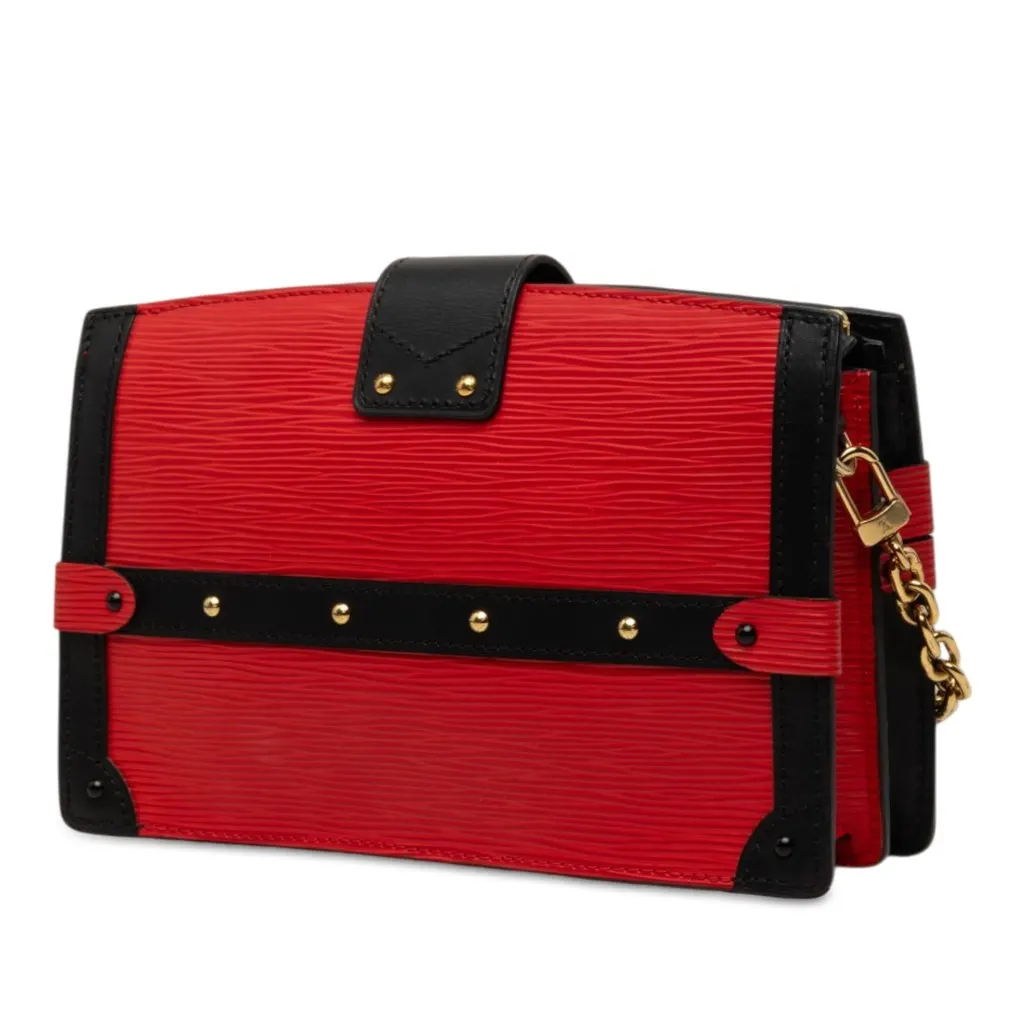 Louis Vuitton Epi Trunk Clutch Red Leather Very good - Back View