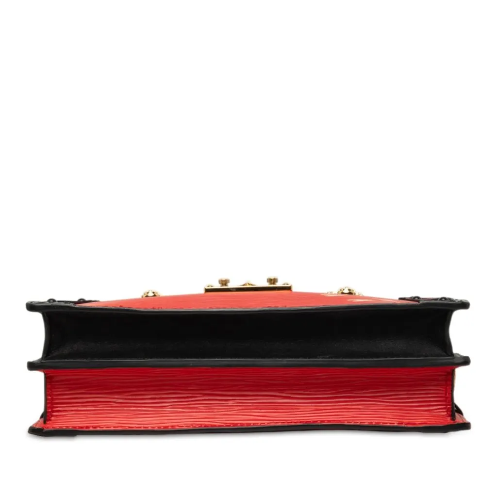 Louis Vuitton Epi Trunk Clutch Red Leather Very good - Inside View