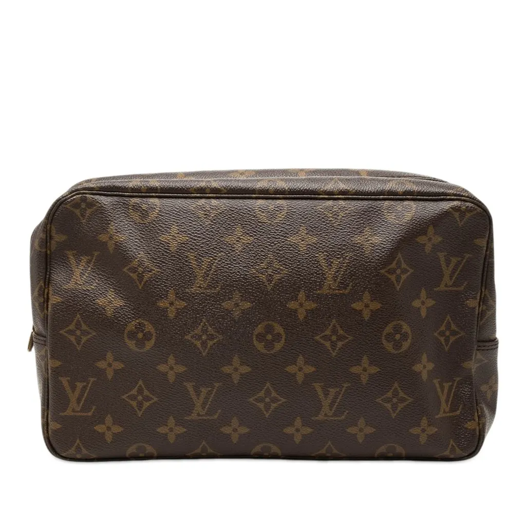 Louis Vuitton Monogram Trousse Toilette 28 Brown Canvas Very good - Front View