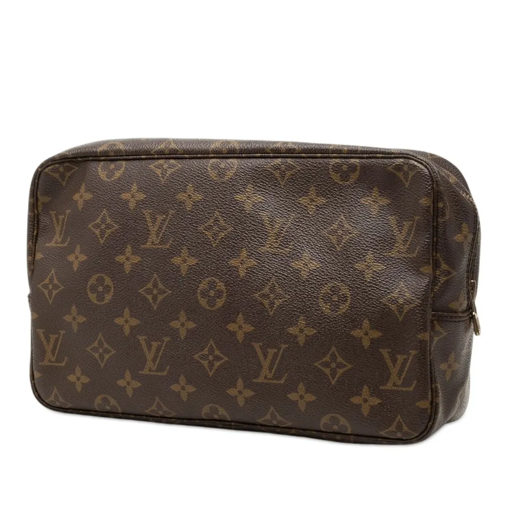 Louis Vuitton Monogram Trousse Toilette 28 Brown Canvas Very good - Back View