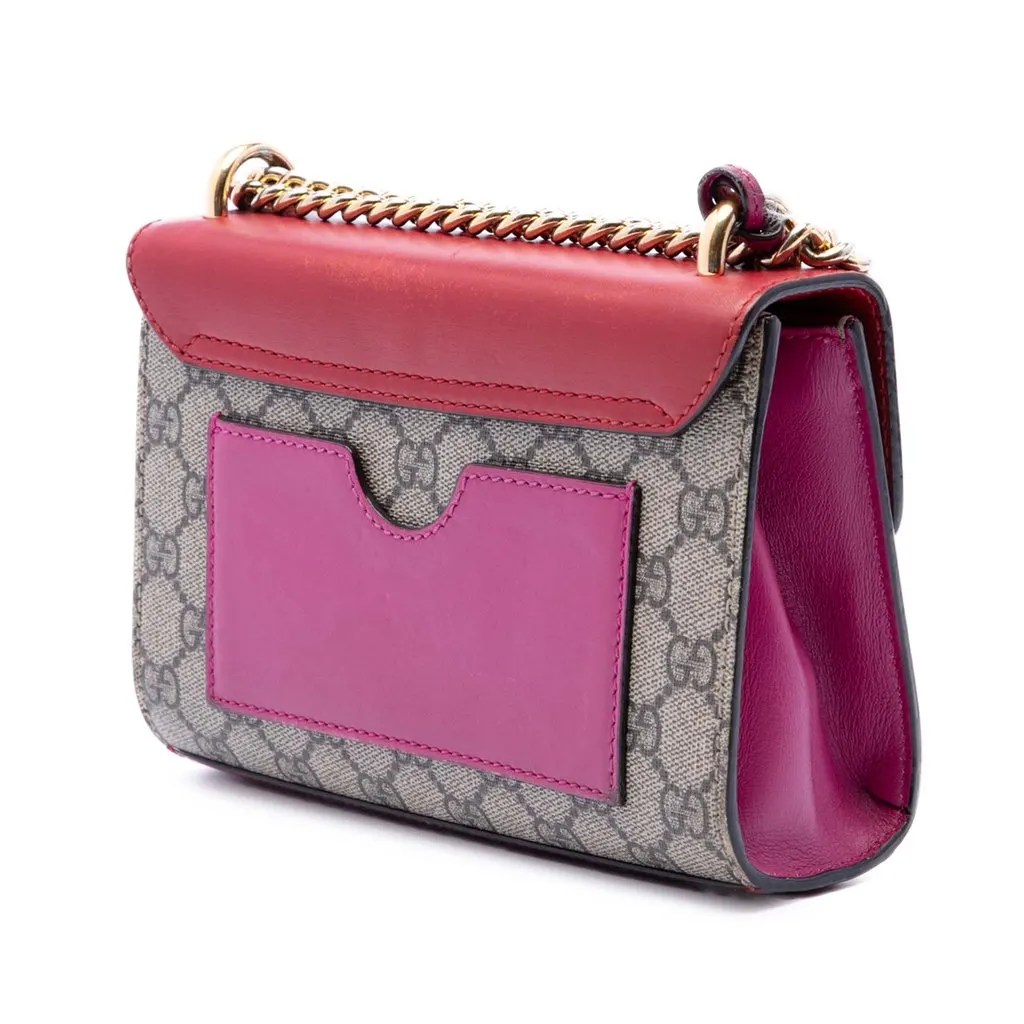 Gucci Small GG Supreme Padlock Crossbody Beige Very good - Back View