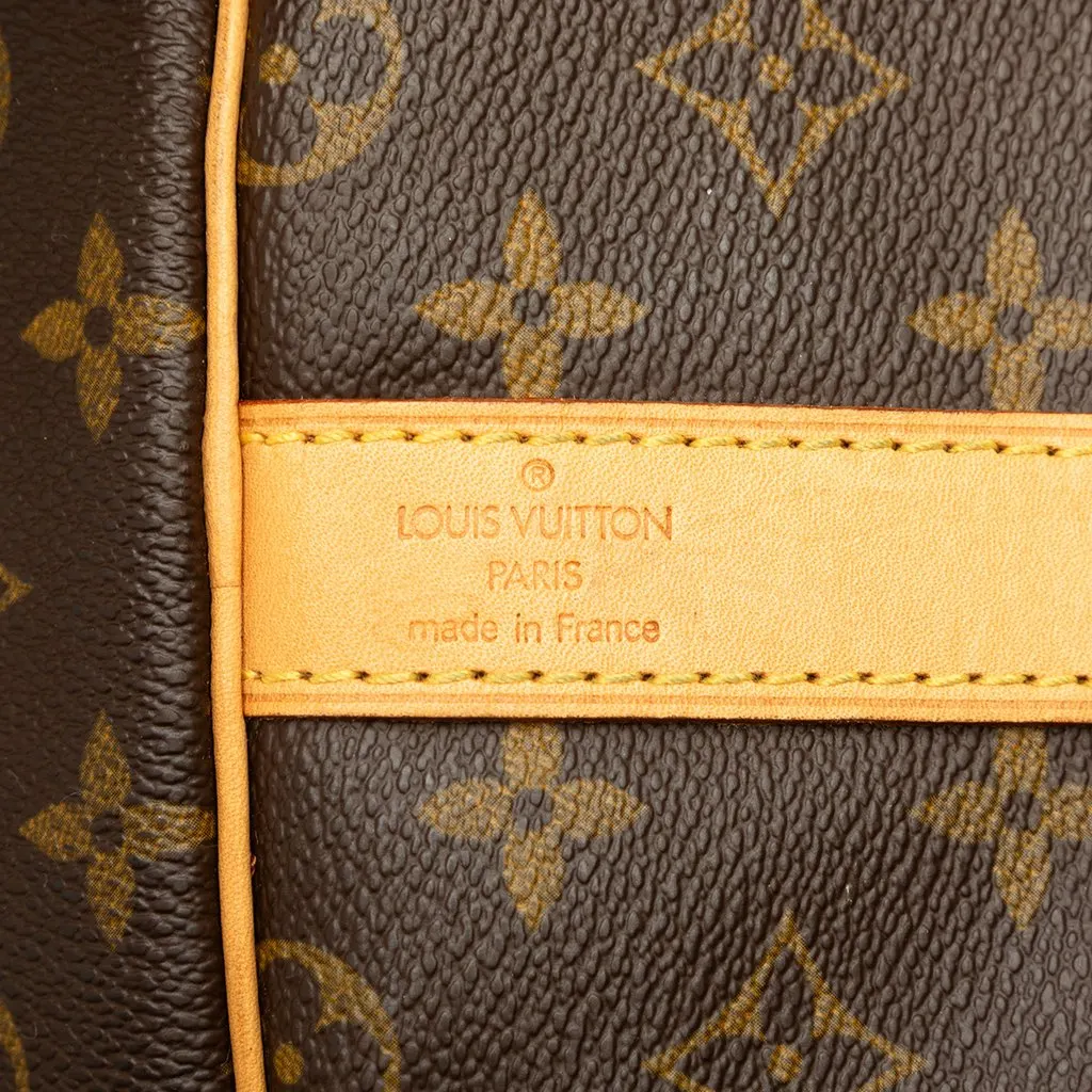 Louis Vuitton Monogram Keepall Bandouliere 60 Brown Canvas Good - Box View