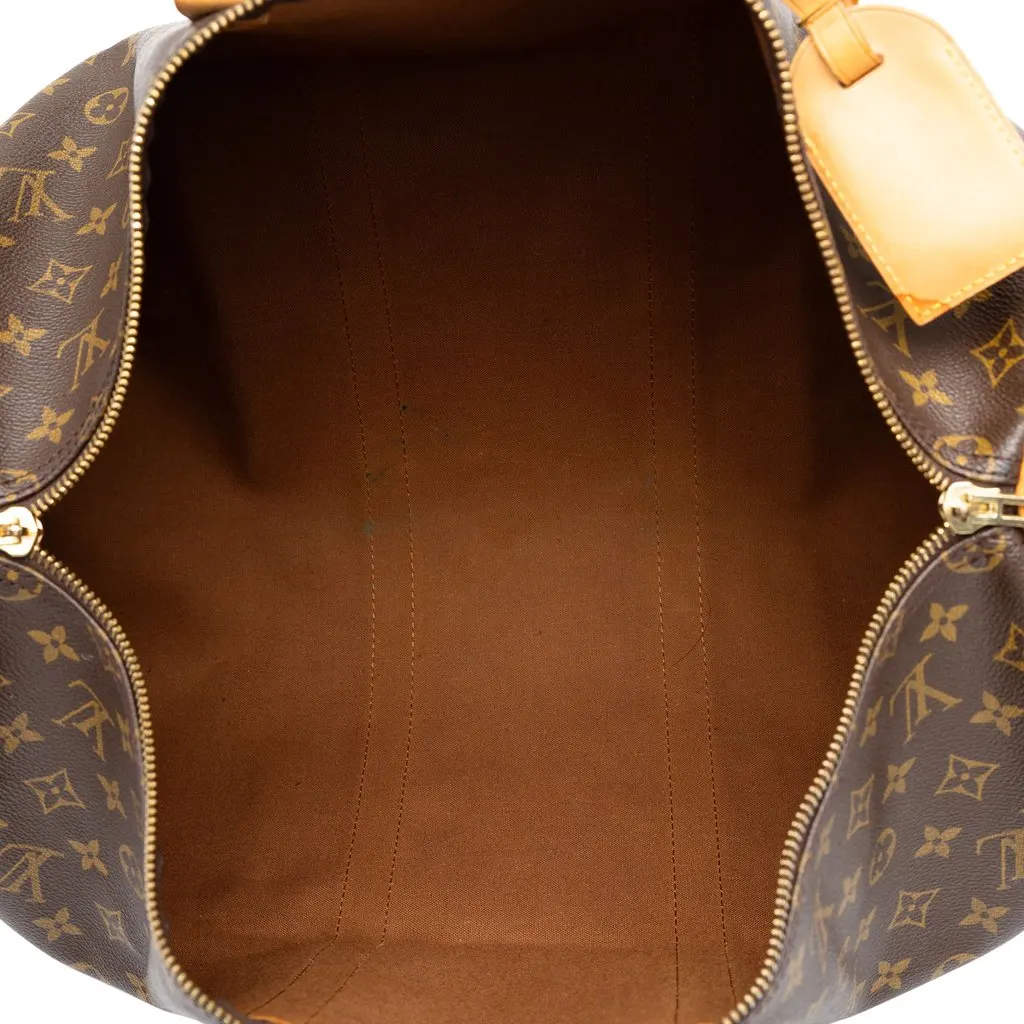Louis Vuitton Monogram Keepall 50 Brown Canvas Good - Box View