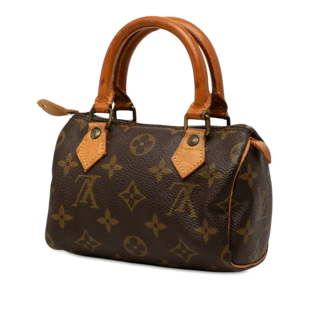Louis Vuitton Monogram Mini Speedy HL Brown Canvas Very good - Back View