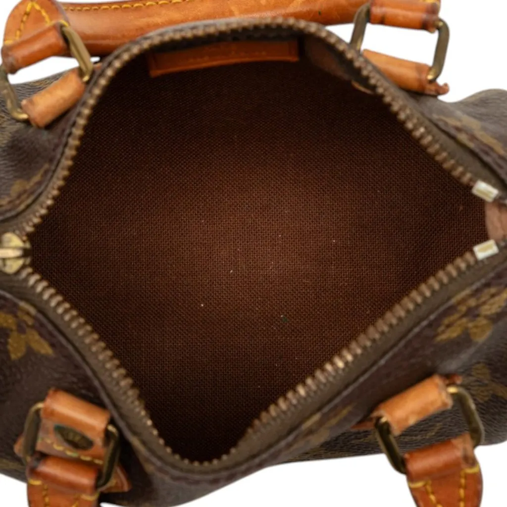 Louis Vuitton Monogram Mini Speedy HL Brown Canvas Very good - Model View