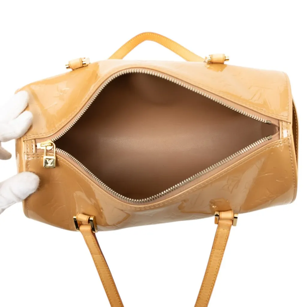 Louis Vuitton Monogram Vernis Bedford Beige Leather Very good - Model View