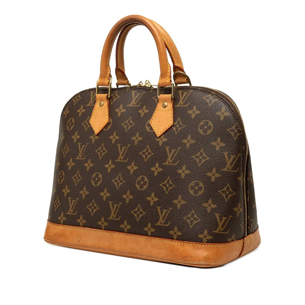 Louis Vuitton Monogram Alma PM Brown Canvas Very good - Back View