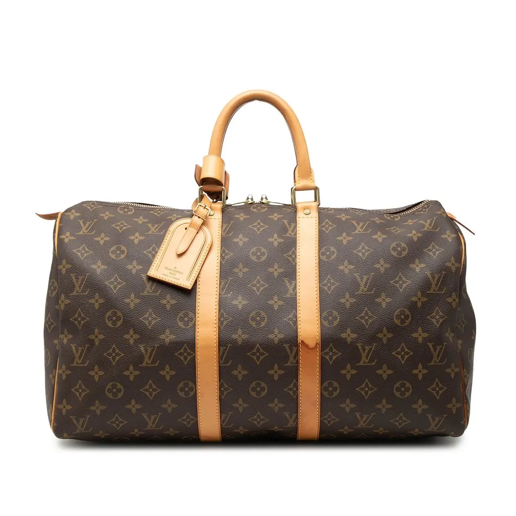 Louis Vuitton Monogram Keepall 45 Brown Very good - Front View