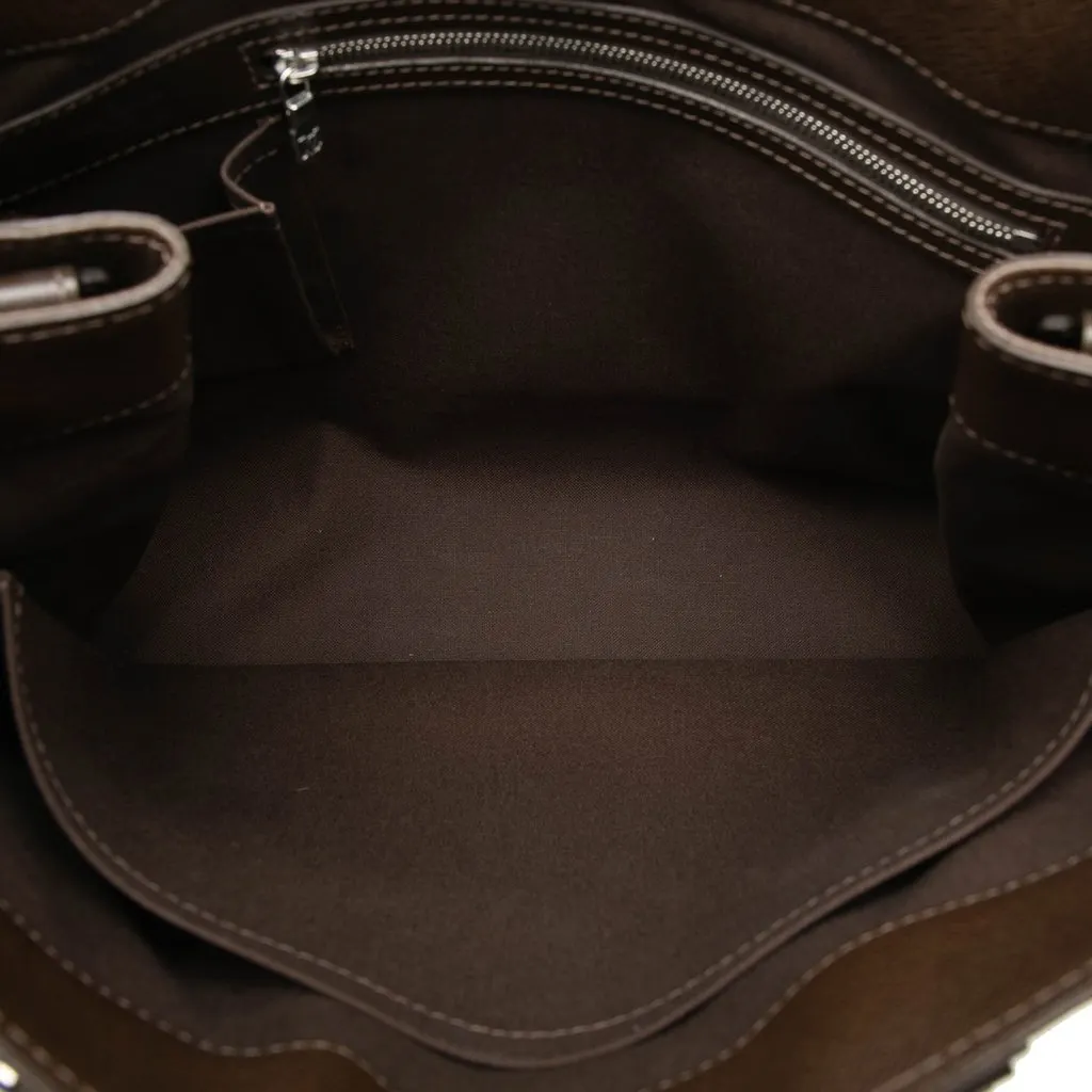 Louis Vuitton Taiga Kasbek PM Brown Leather Very good - Model View