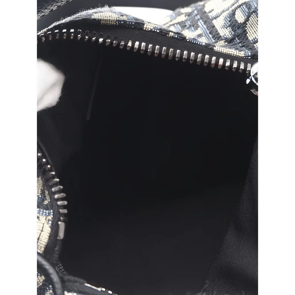 Dior Mini Oblique Canvas Roller Messenger Bag Blue Canvas Very good - Inside View