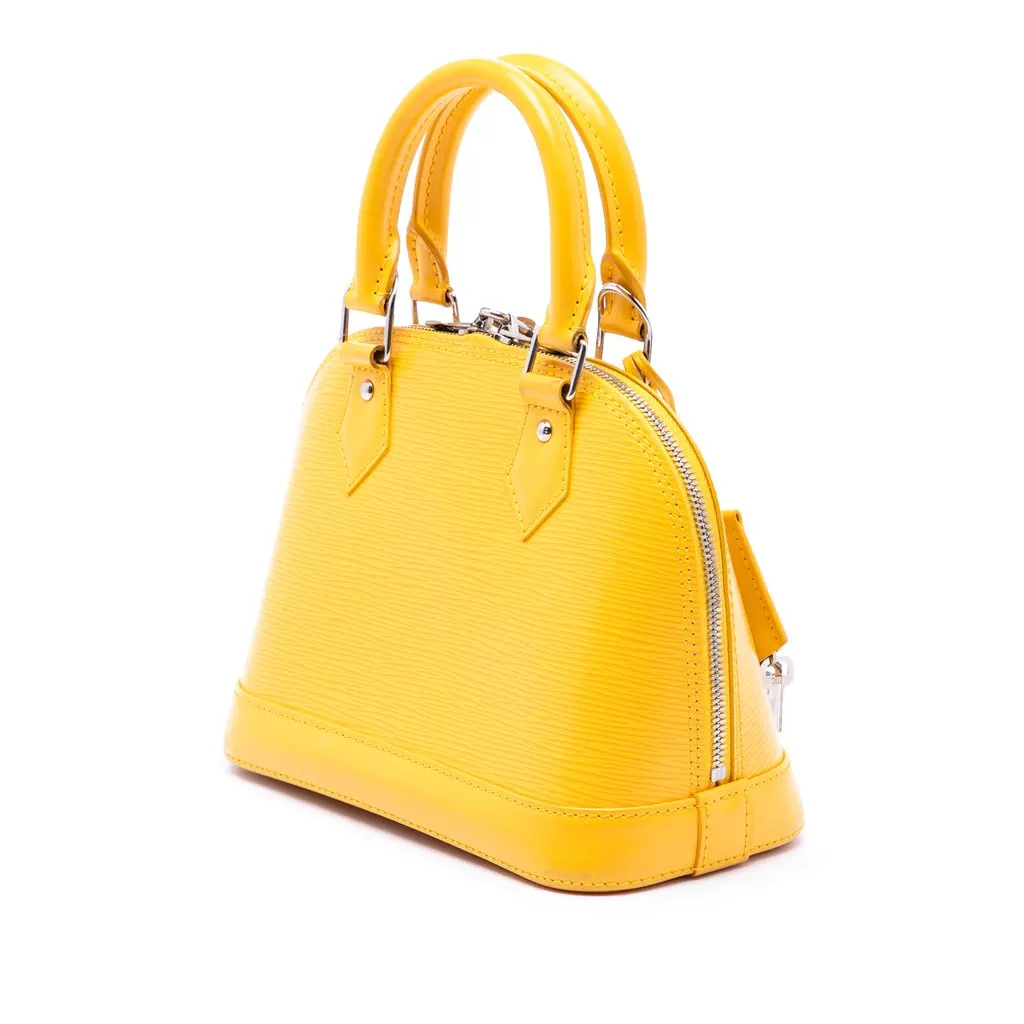 Louis Vuitton Epi Alma BB Yellow Leather Very good - Back View