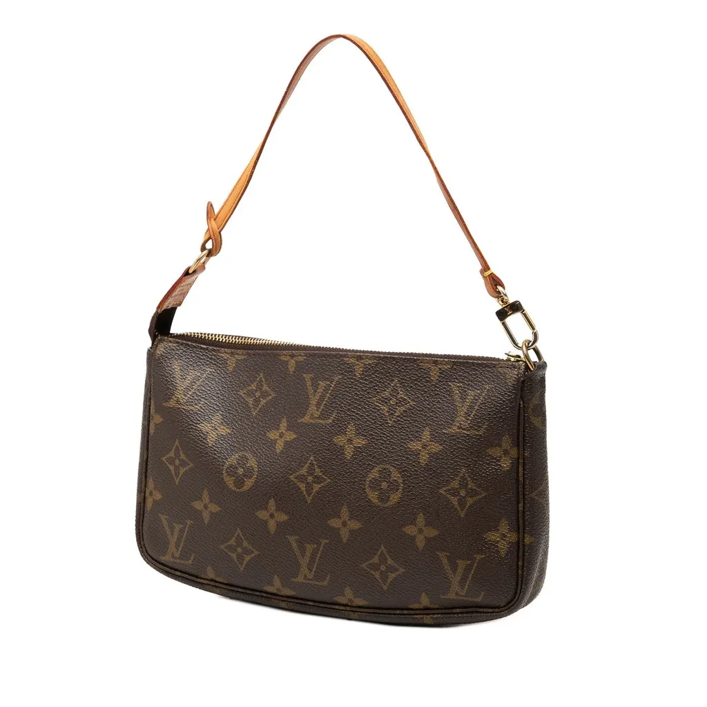 Louis Vuitton Monogram Pochette Accessoires Brown Very good - Back View
