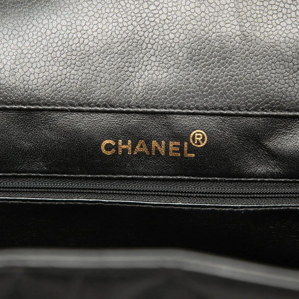 Chanel Grand CC Caviar Timeless Shopping Tote XL Black Leather Very good - Box View