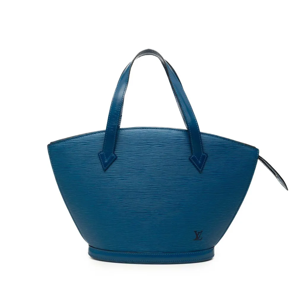 Louis Vuitton Epi Saint Jacques PM Short Strap Blue Leather Very good - Front View