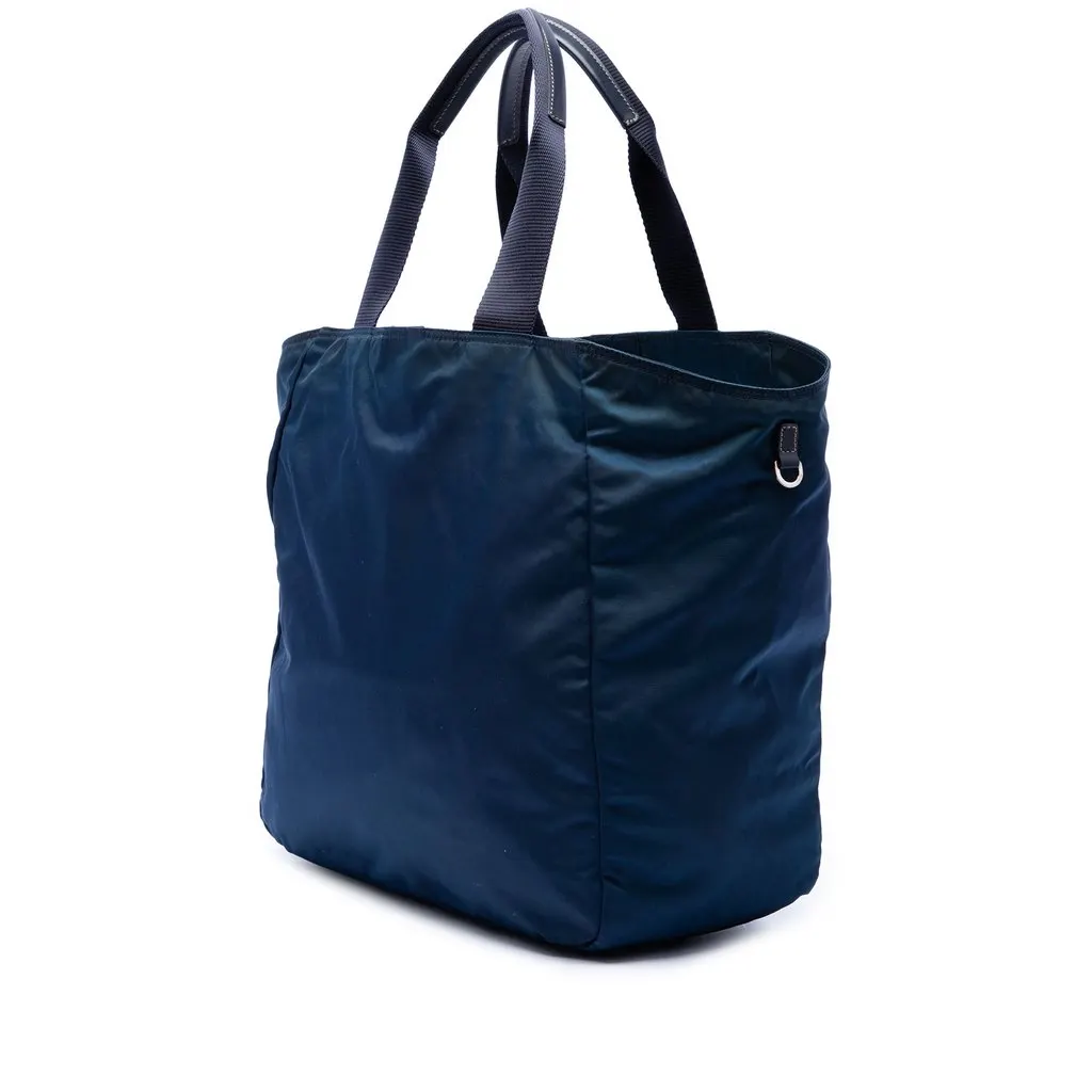 Prada Tessuto Satchel Blue Polyamide Very good - Back View