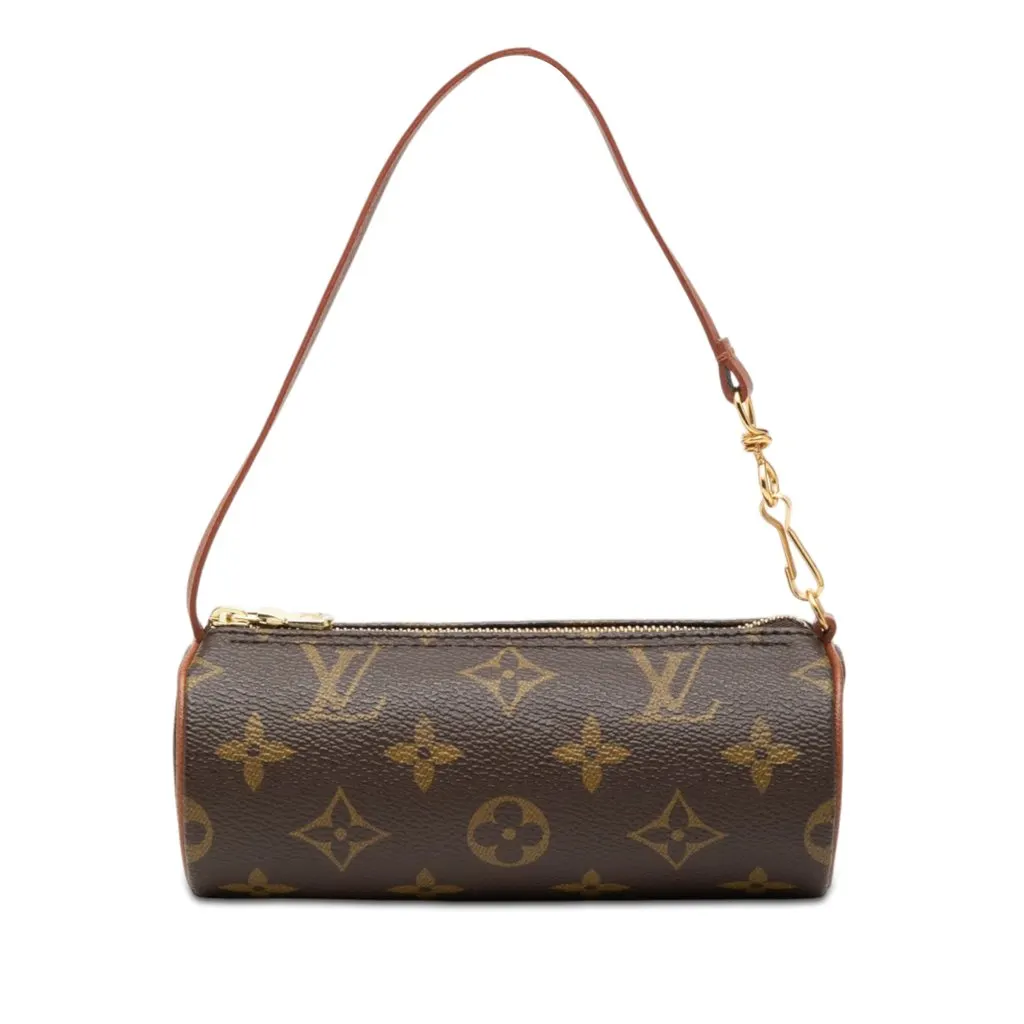 Louis Vuitton Monogram Papillon Pochette Brown Very good - Front View