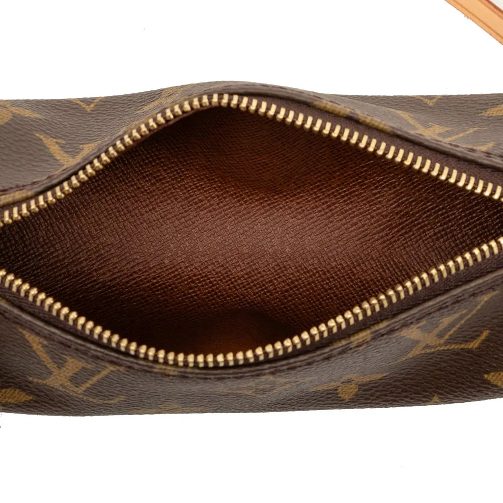 Louis Vuitton Monogram Papillon Pochette Brown Very good - Model View