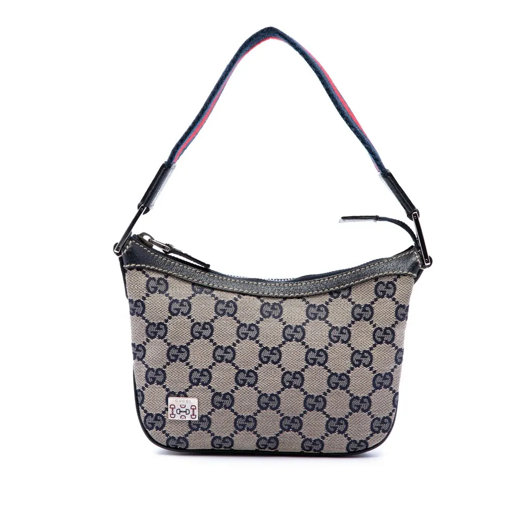 Gucci Mini GG Canvas Web Pop Handbag Beige Canvas Very good - Front View