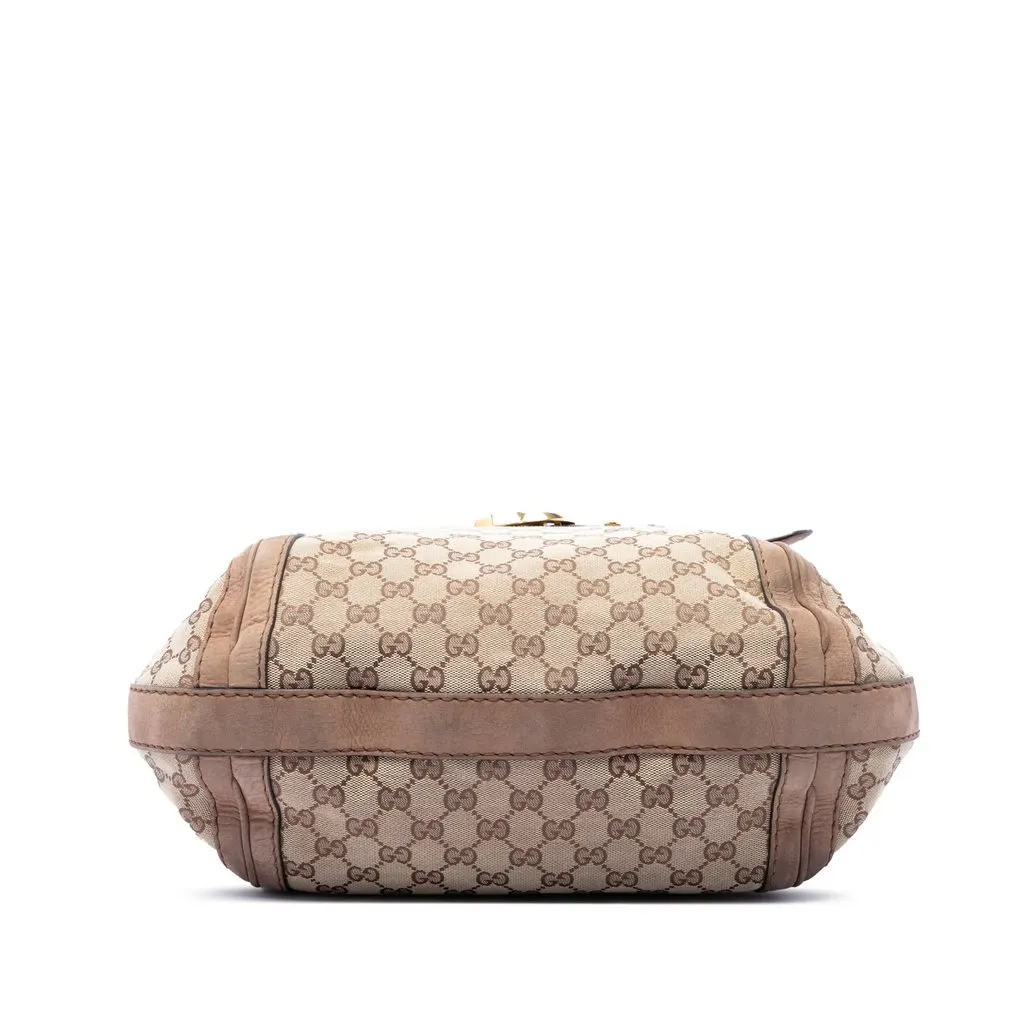 Gucci Medium GG Canvas Running Satchel Beige Very good - Inside View