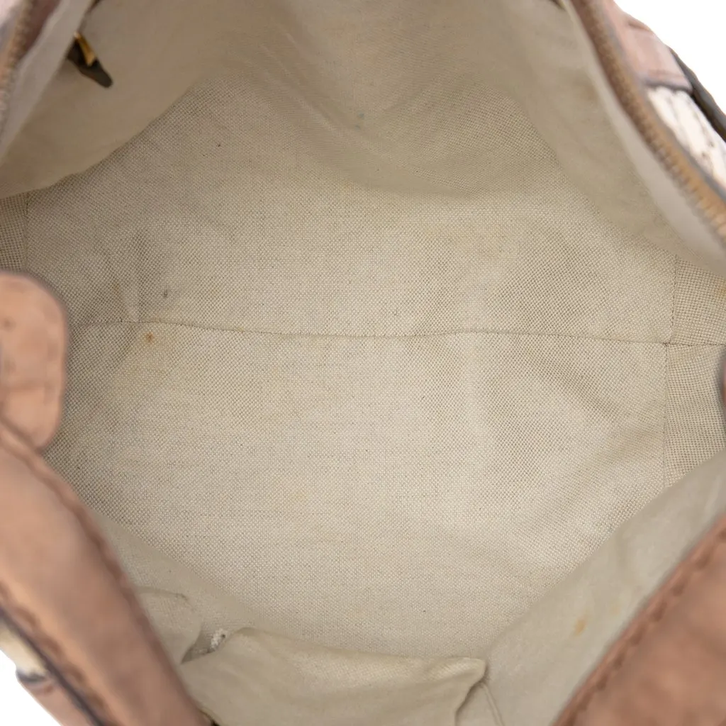 Gucci Medium GG Canvas Running Satchel Beige Very good - Model View