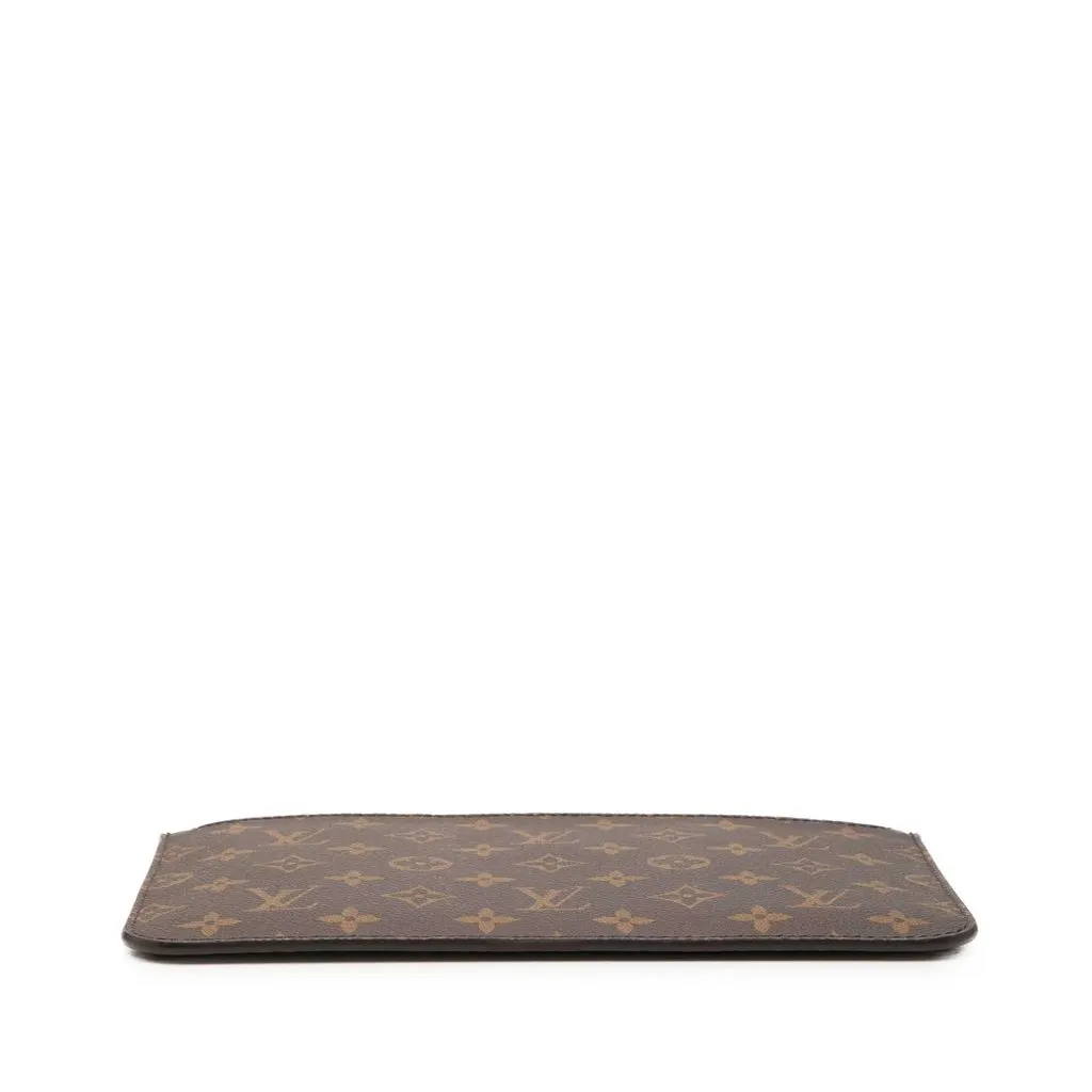 Louis Vuitton Monogram Neverfull MM Pouch Brown Canvas Very good - Inside View