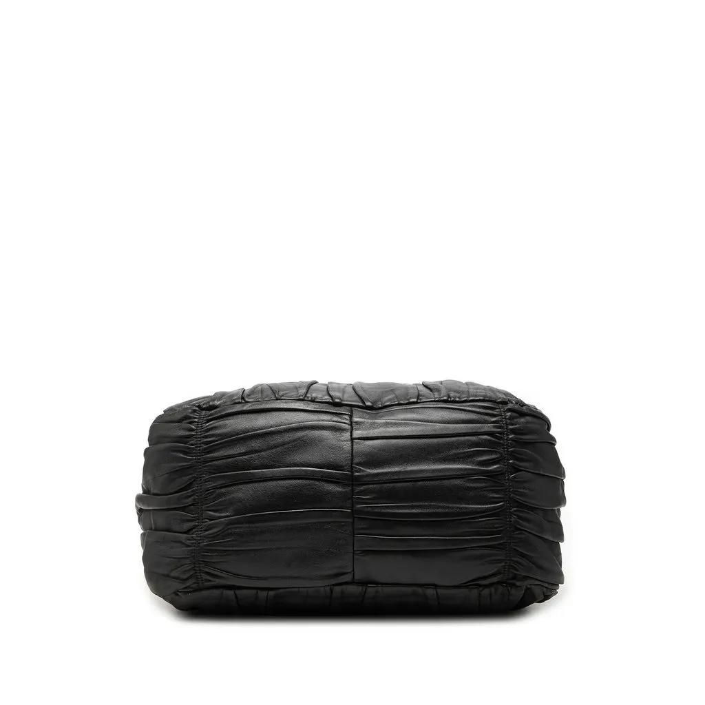 Prada Nappa Gaufre Satchel Black Leather Very good - Inside View