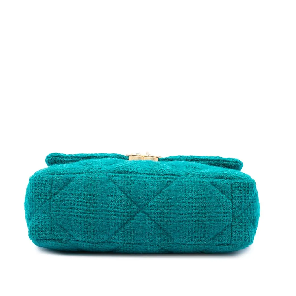 Chanel Medium Tweed 19 Flap Blue Very good - Inside View