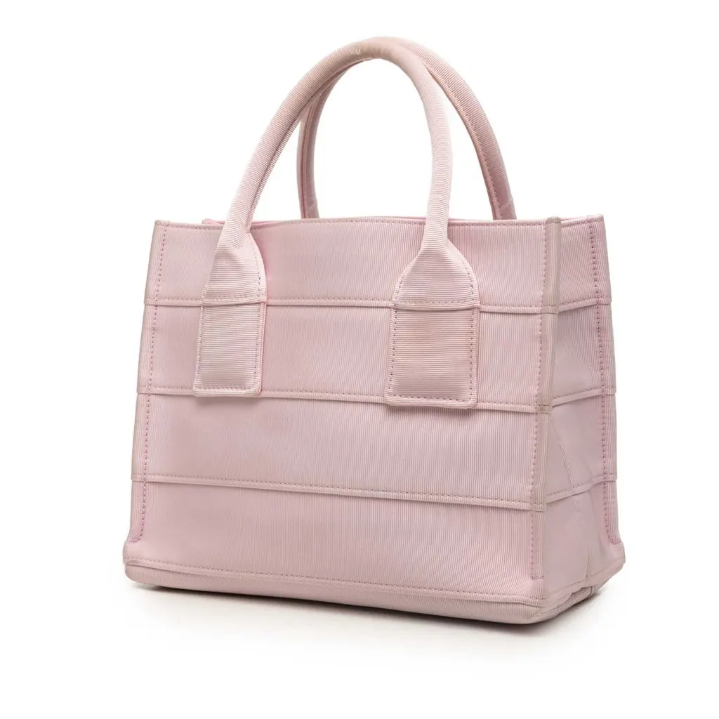 Salvatore Ferragamo Small Canvas Signature Tote Pink Very good - Back View