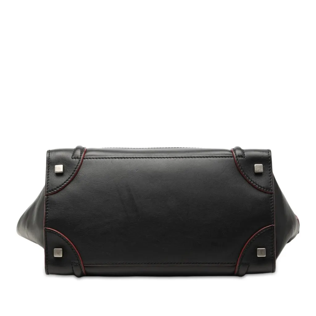 Celine Mini Calfskin Luggage Tote Black Leather Very good - Inside View
