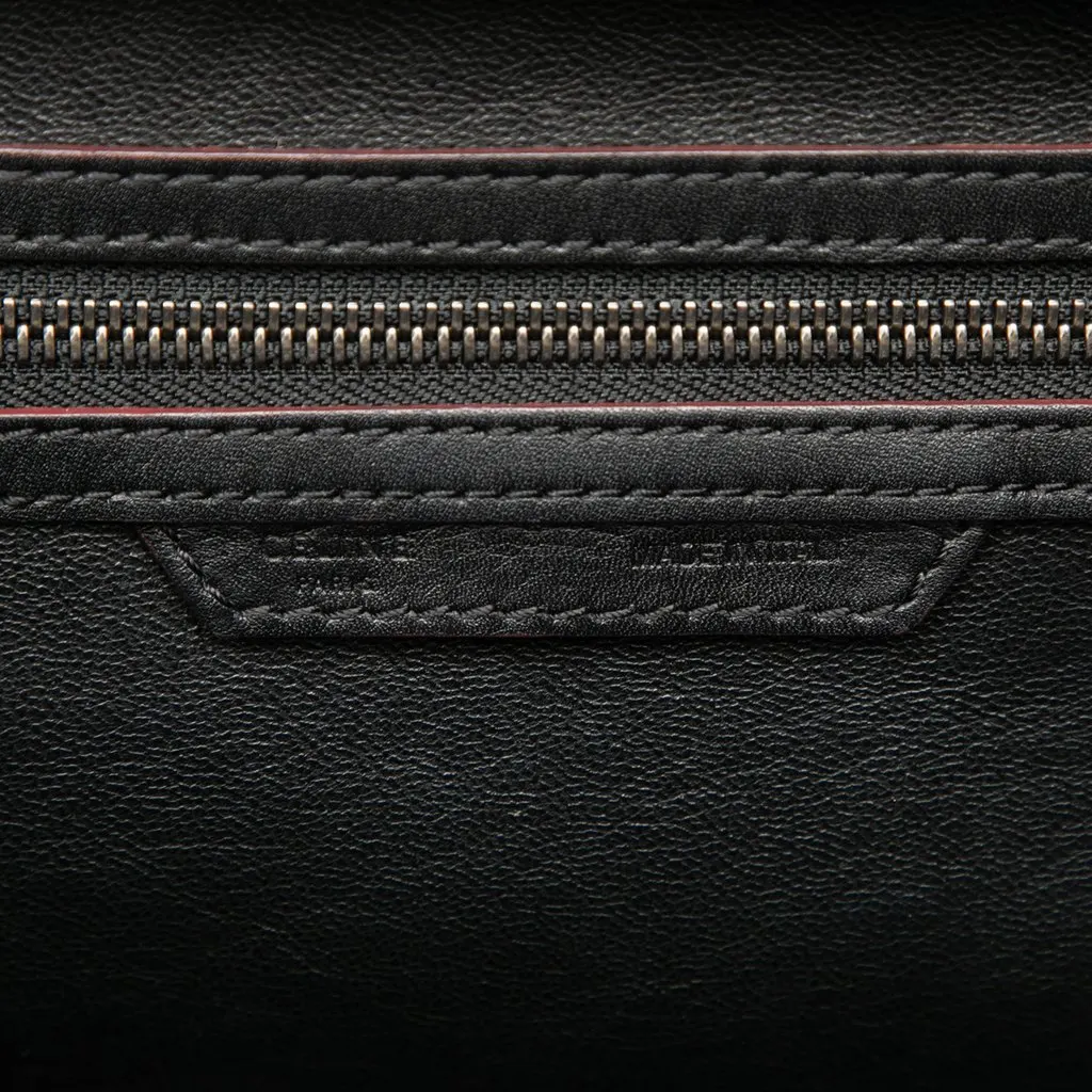 Celine Mini Calfskin Luggage Tote Black Leather Very good - Box View