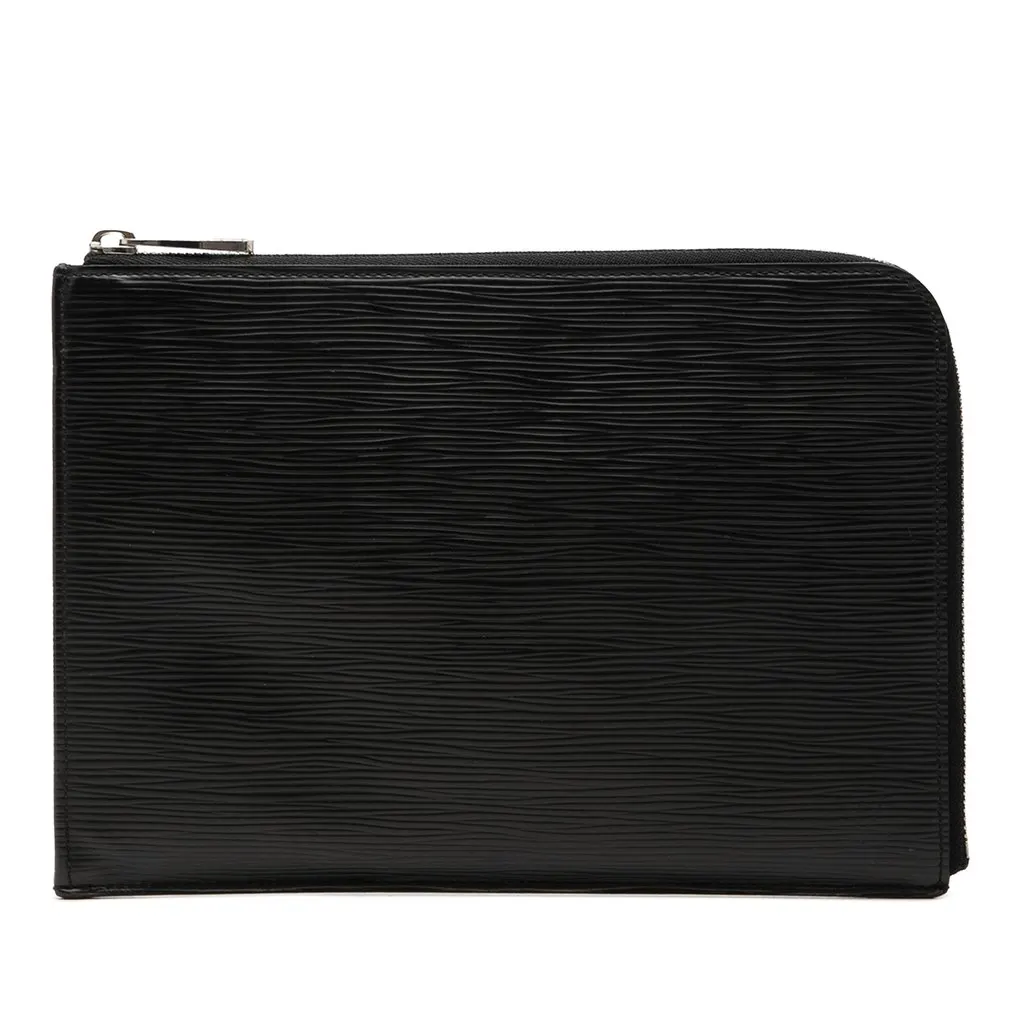 Louis Vuitton Epi Pochette Jour PM Black Leather Very good - Front View