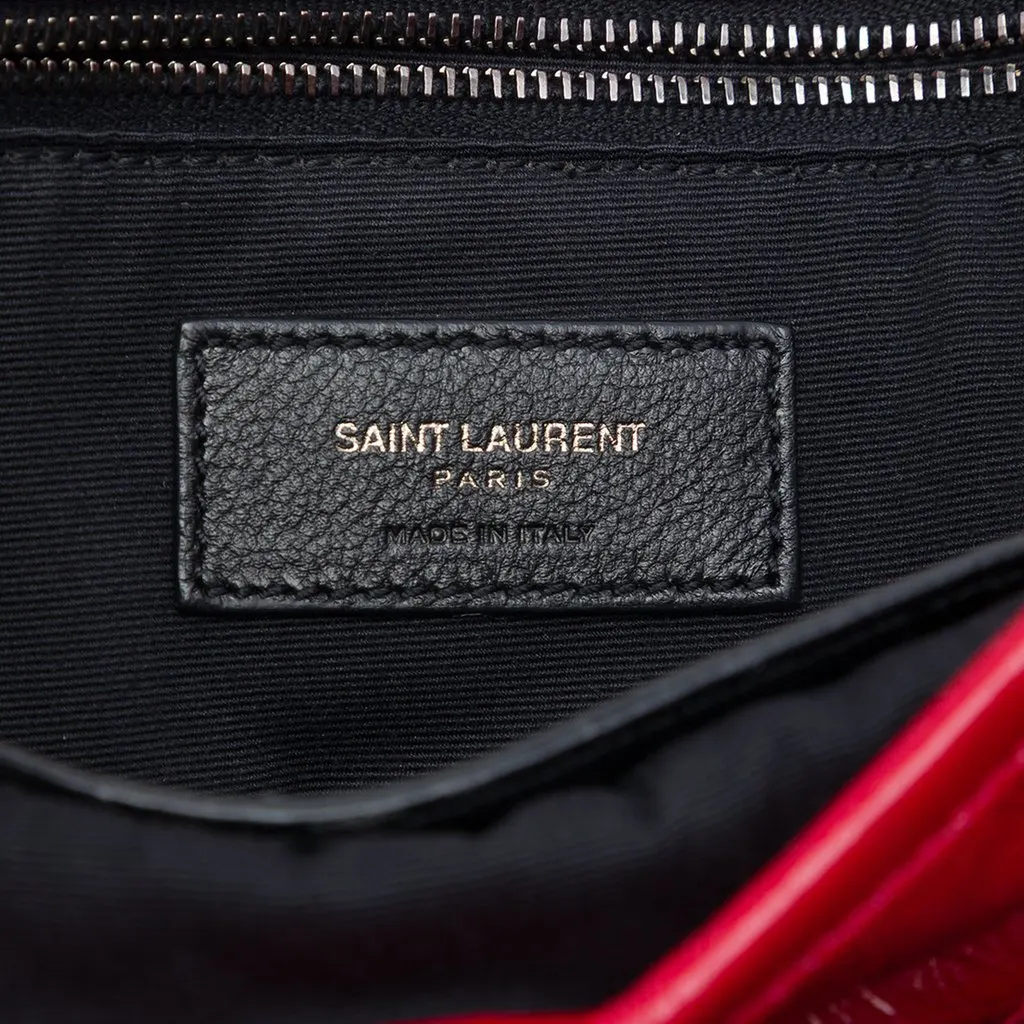 Saint Laurent Medium Crinkled Calfskin Niki Red Leather Very good - Box View