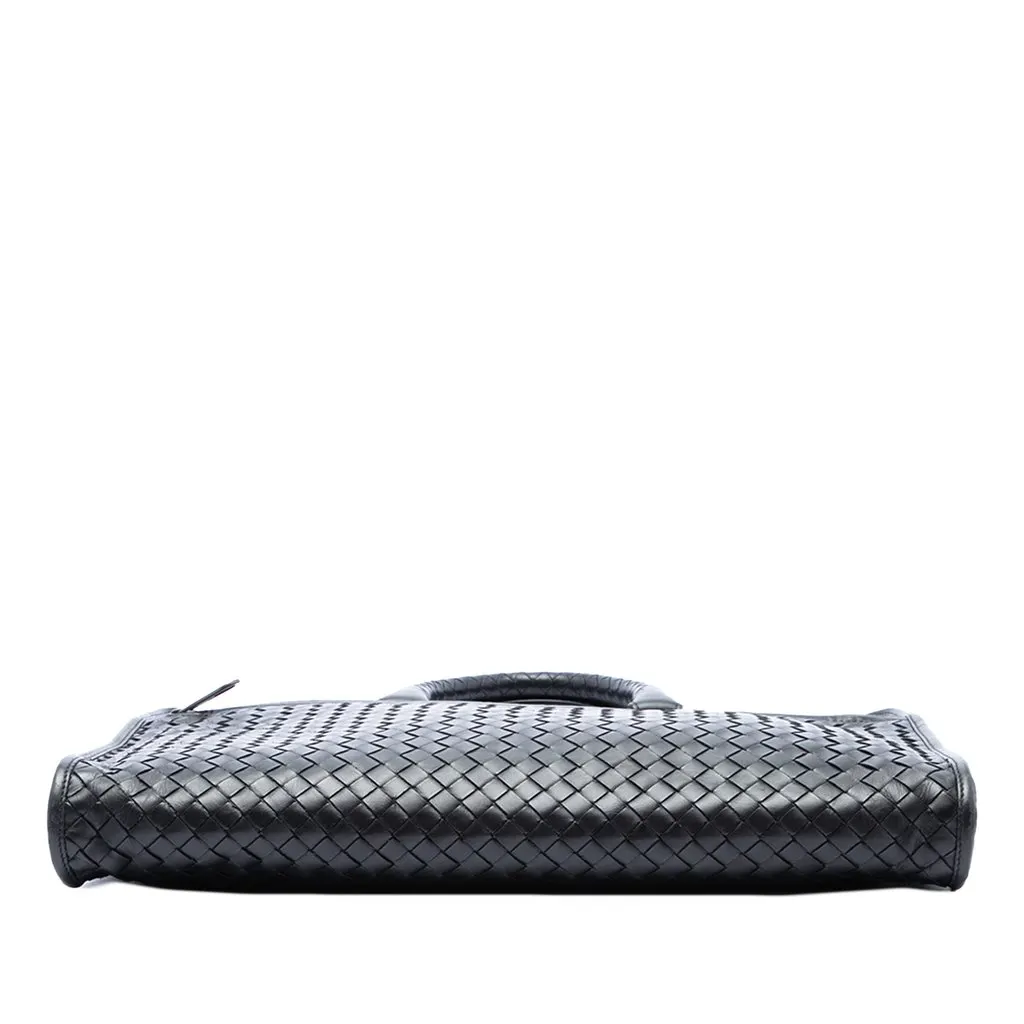 Bottega Veneta Nappa Intrecciato Briefcase Black Leather Very good - Inside View