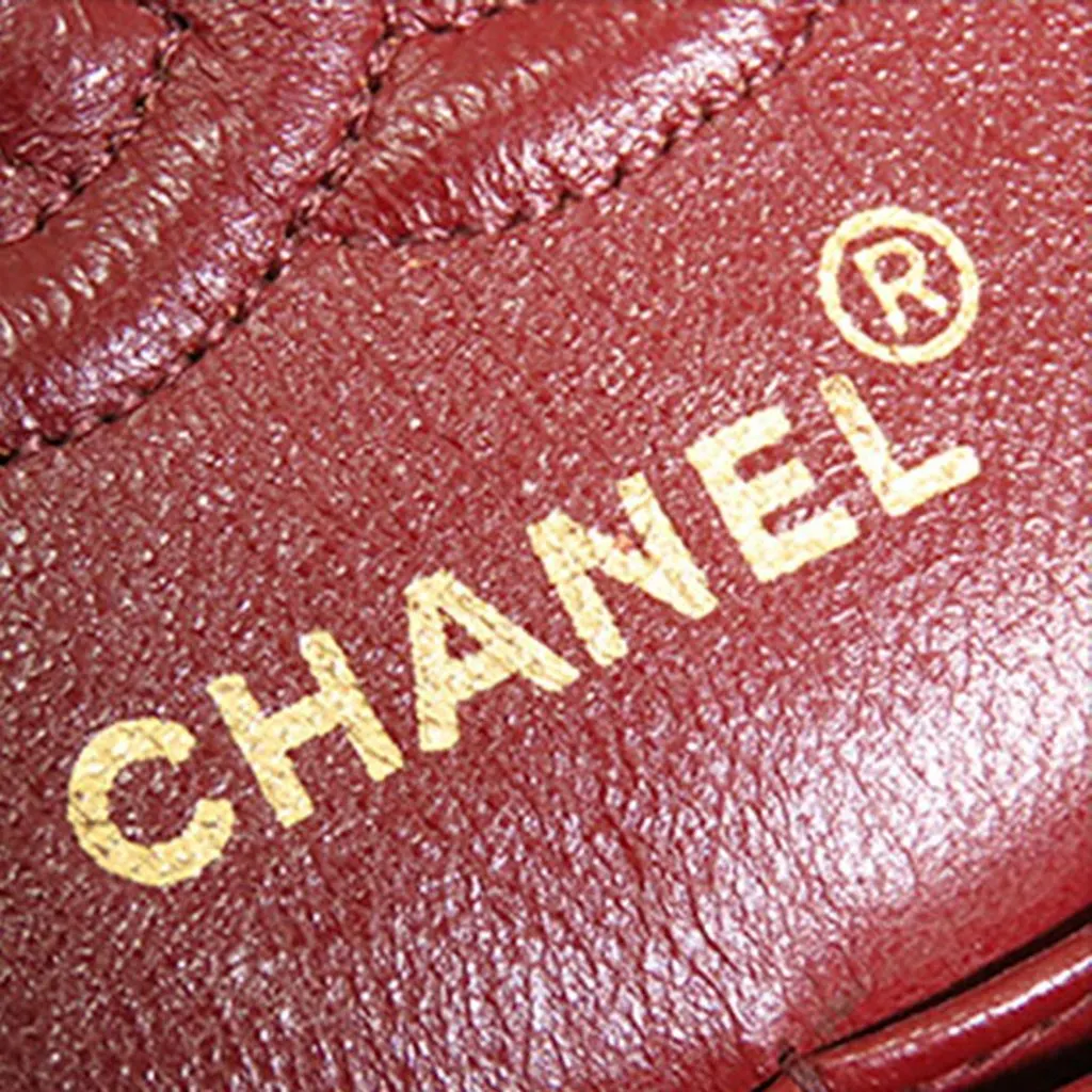 Chanel Small Classic Lambskin Double Flap Black Leather Very good - Box View