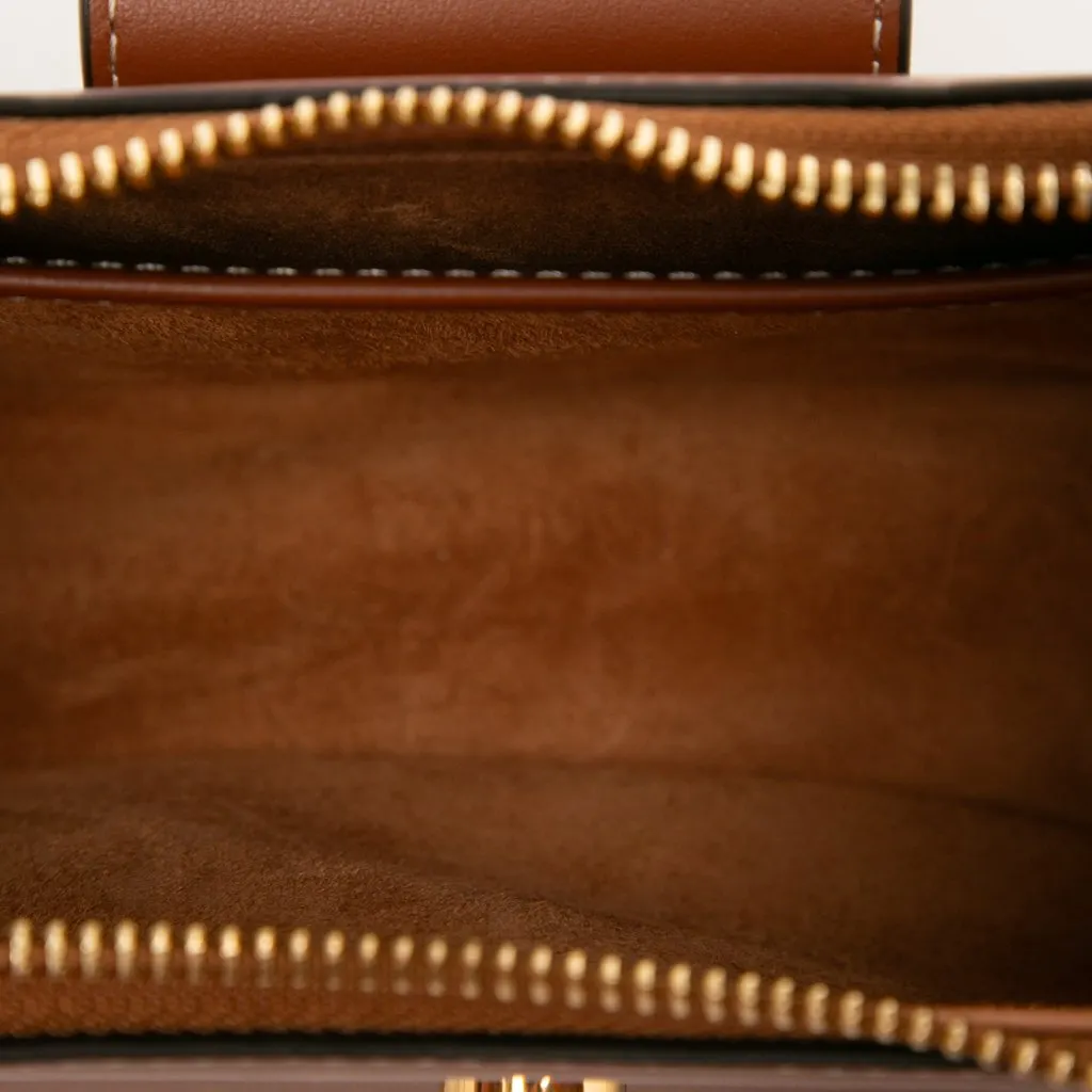Celine Medium Smooth Calfskin Triomphe Ava Shoulder Bag Brown Leather Very good - Model View