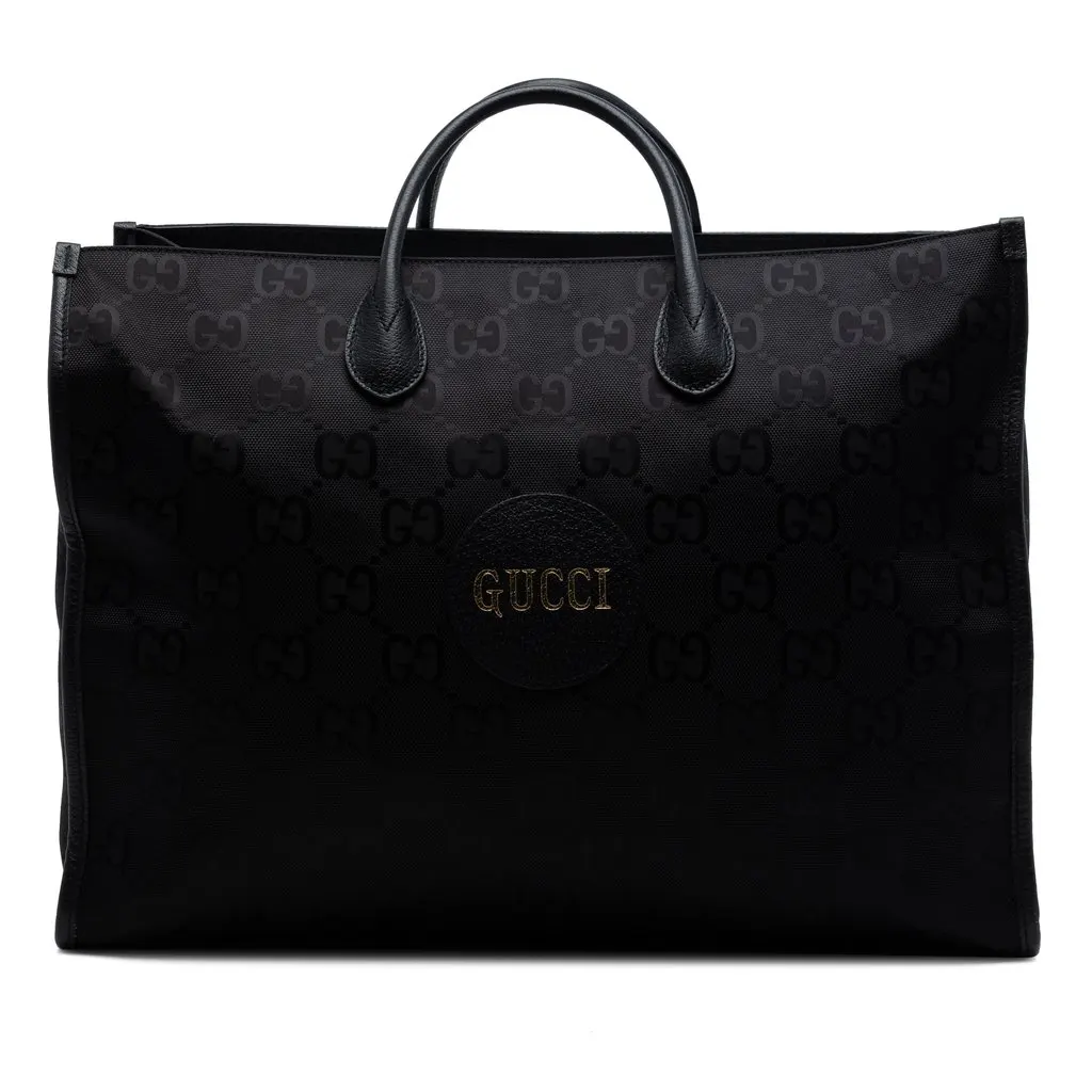 Gucci GG Econyl Off The Grid Convertible Tote Black Very good - Front View