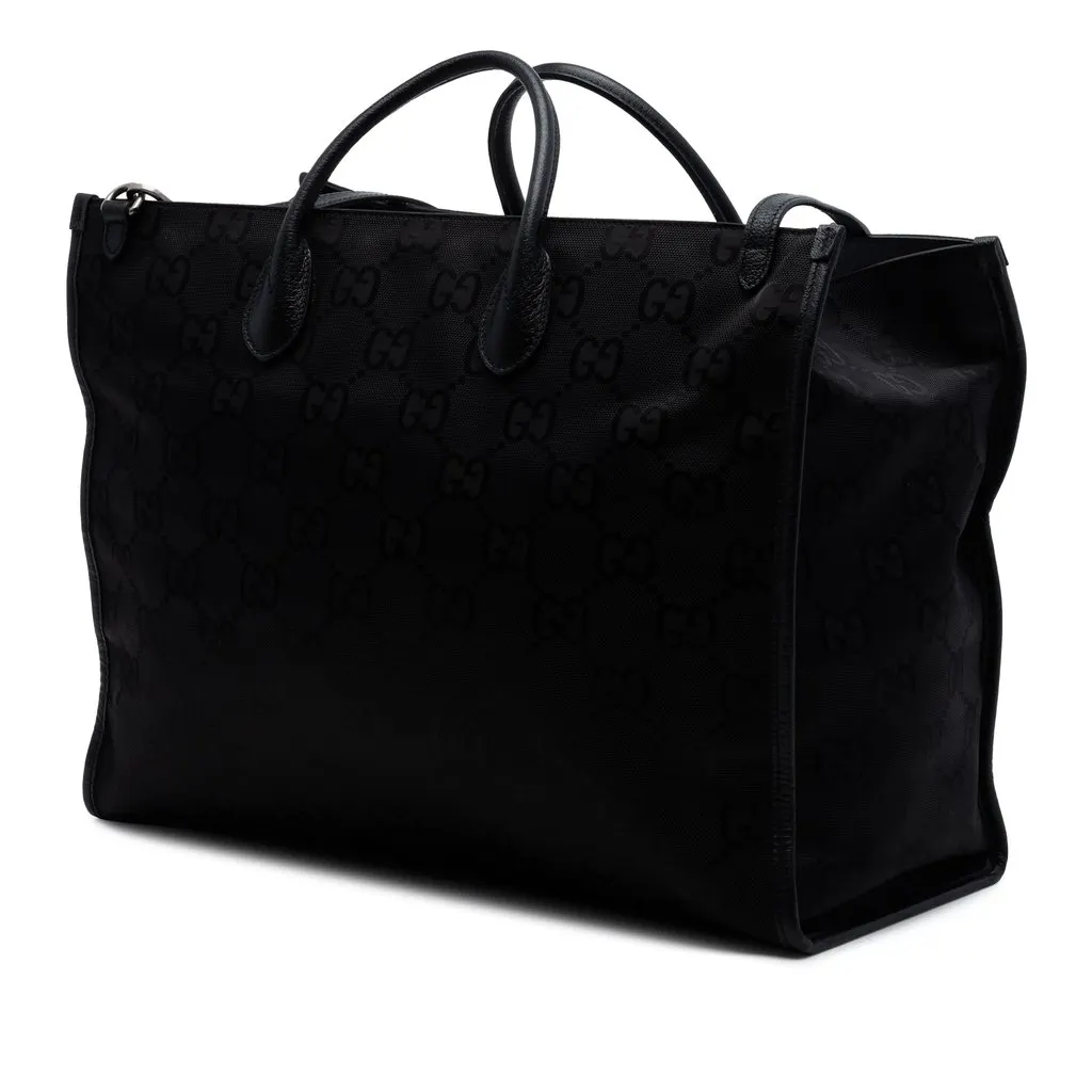 Gucci GG Econyl Off The Grid Convertible Tote Black Very good - Back View