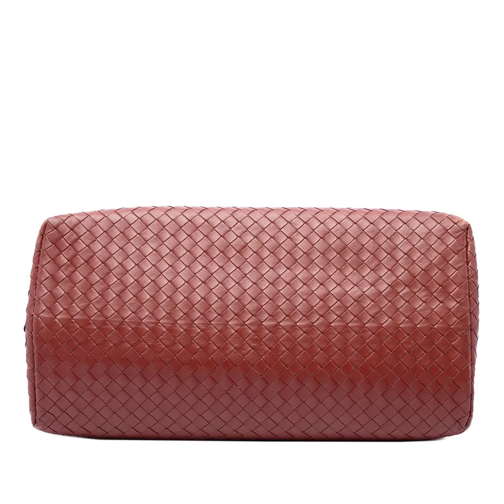 Bottega Veneta Medium Nappa Intrecciato Roma Tote Red Leather Very good - Inside View