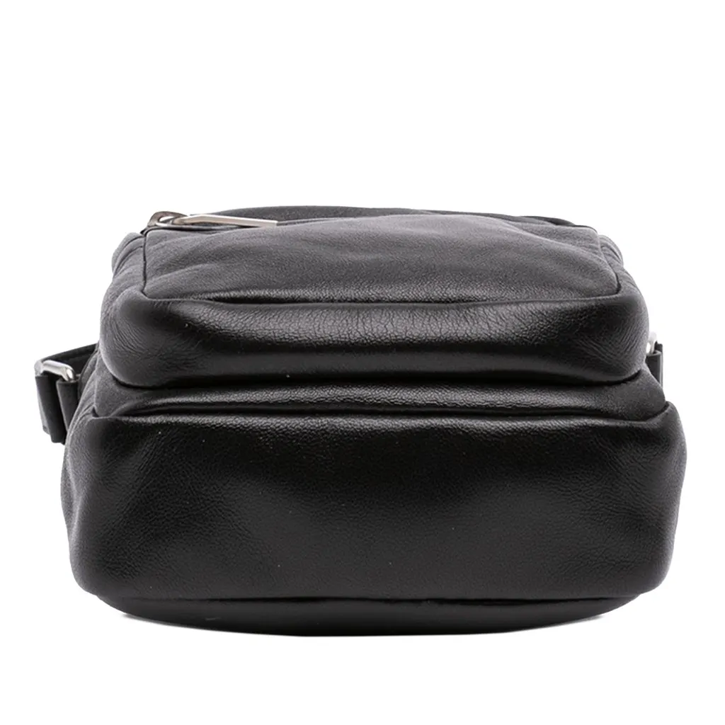Saint Laurent Leather Sid Messenger Bag Black Leather Very good - Inside View