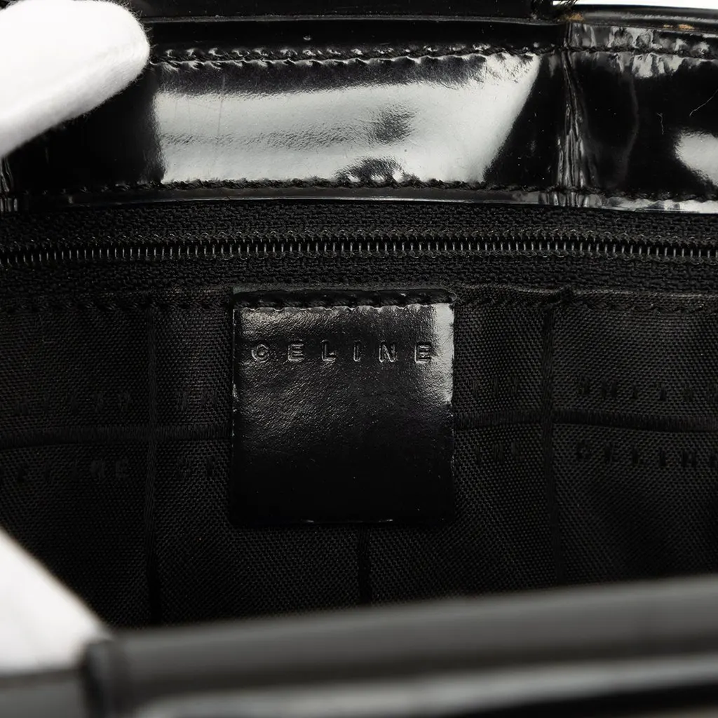Celine Macadam PVC Top Handle Bag Silver Plastic Good - Box View