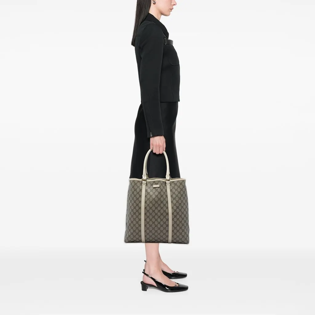 Gucci GG Supreme Joy Vertical Tote Beige Very good - Box View