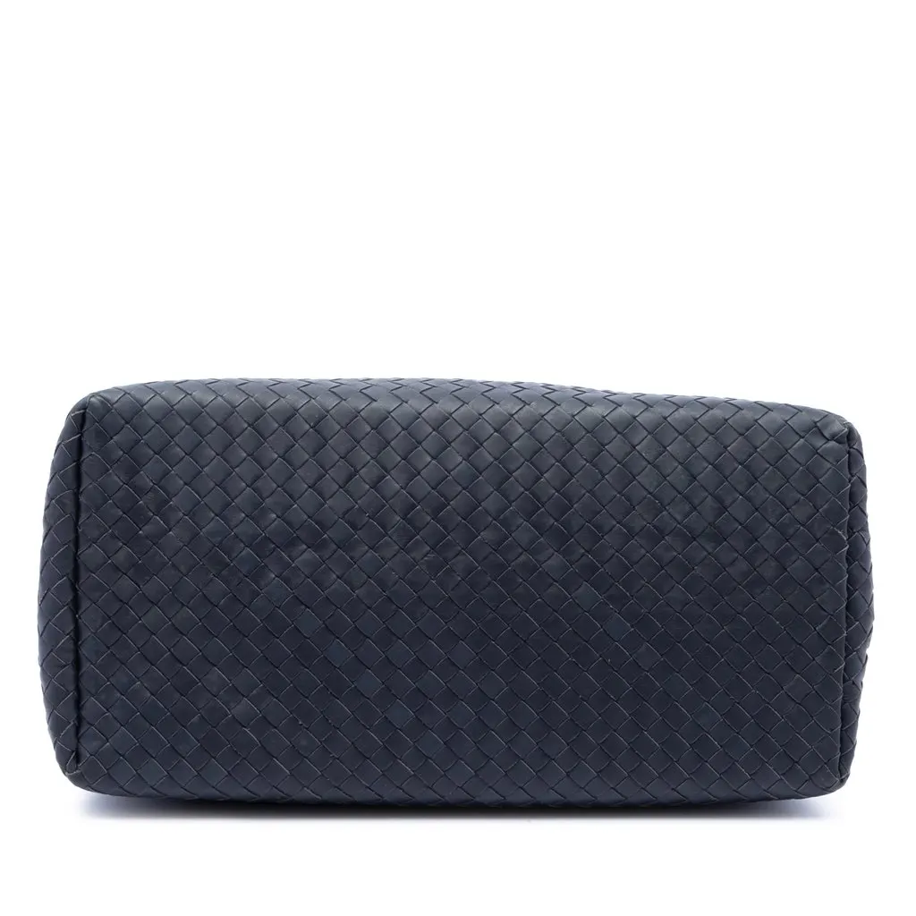 Bottega Veneta Medium Nappa Intrecciato Roma Tote Blue Leather Very good - Inside View